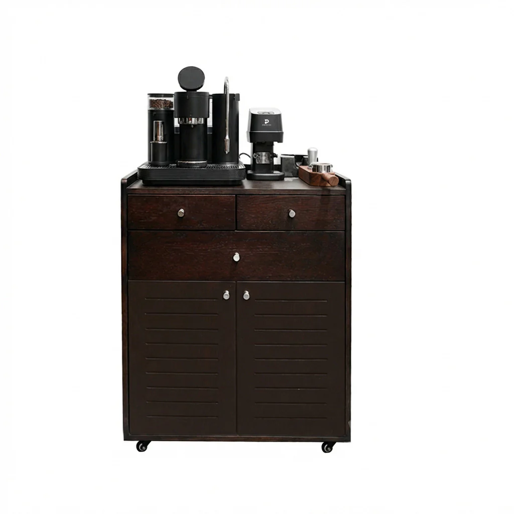 Meraki Espresso Machine Coffee Cart White